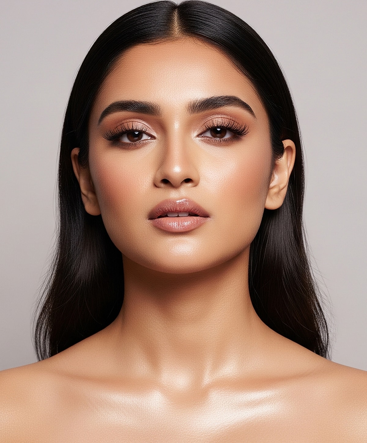 Newport Beach & Rancho Santa Margarita Kybella model with glowing skin and natural makeup look.